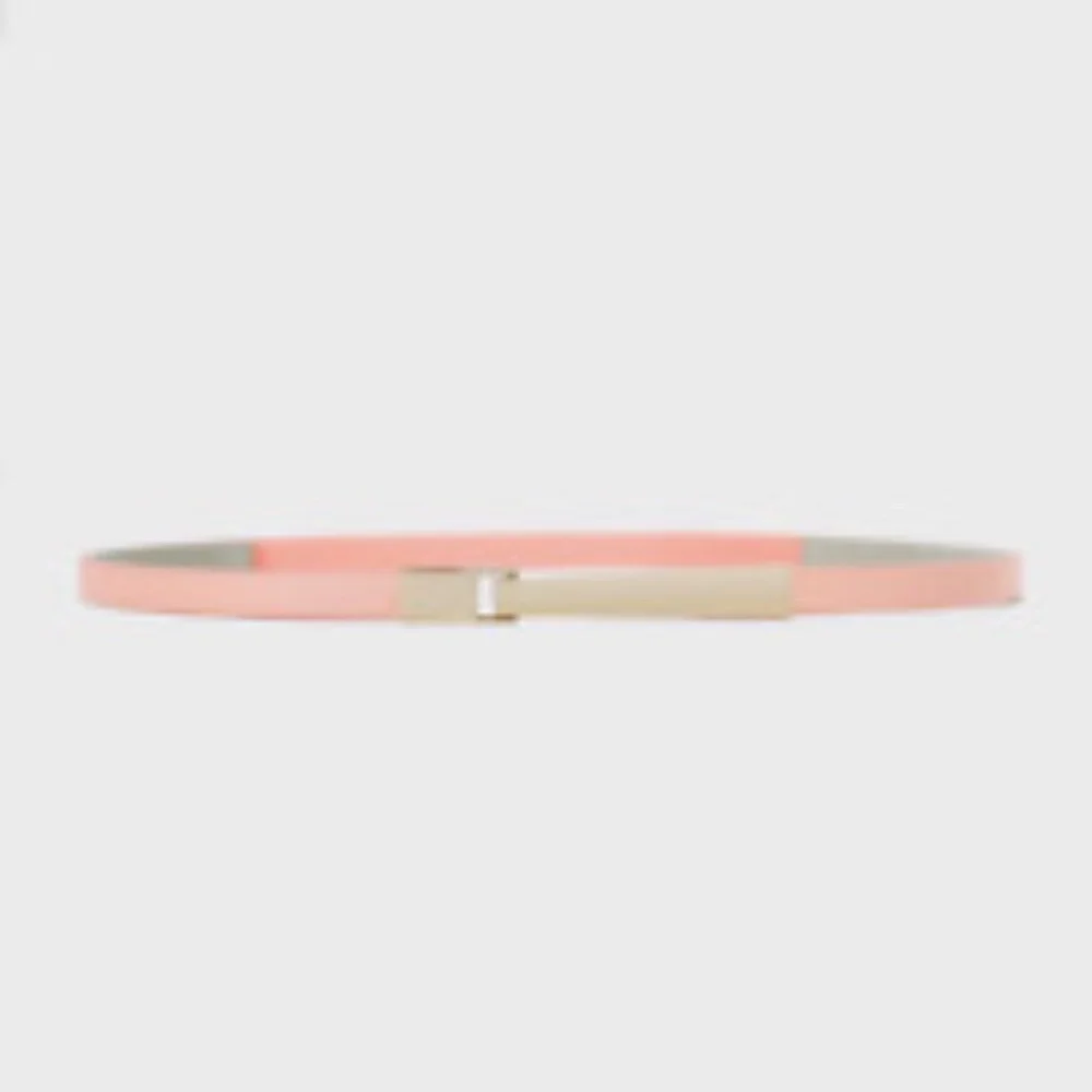 ❤️ WHBM Pink Skinny Stretch Belt